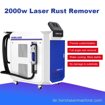2000W handgehaltene kontinuierliche Laser-Rost-Entfernungsmaschine